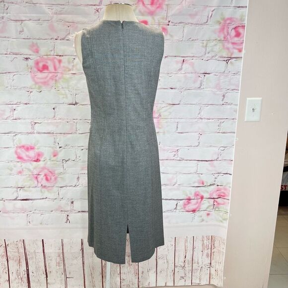 Calvin Klein Women's Sleeveless Professional Sheath Dress In Gray Size 4 - Picture 4 of 7
